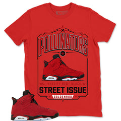 Graphic Tee to Match Air Jordan 6 Toro Bravo | Pollinators Shirt | Zadago