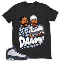 Graphic Tee to Match Flint Grey 9s - Daaamn Sneaker Shirt