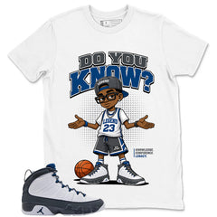 Graphic Tee to Match Flint Grey 9s - Do You Know Shirt