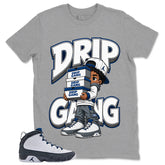 Graphic Tee to Match Flint Grey 9s - Drip Gang Shirt
