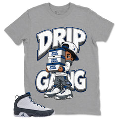 Graphic Tee to Match Flint Grey 9s - Drip Gang Shirt