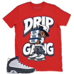 Graphic Tee to Match Flint Grey 9s - Drip Gang Shirt