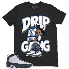 Graphic Tee to Match Flint Grey 9s - Drip Gang Shirt
