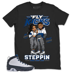 Graphic Tee to Match Flint Grey 9s - Fly Kicks Shirt