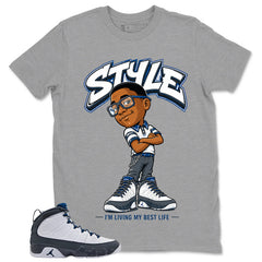 Graphic Tee to Match Flint Grey 9s - I'm Living My Best Life Shirt