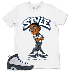 Graphic Tee to Match Flint Grey 9s - I'm Living My Best Life Shirt