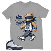 Graphic Tee to Match Flint Grey 9s - Move In Silence Shirt