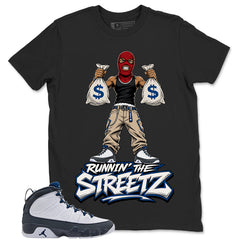 Graphic Tee to Match Flint Grey 9s - Runnin' The Street Graphic