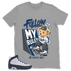 Graphic Tee to Match Flint Grey 9s - Skate Boy Shirt