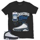 Graphic Tee to Match Flint Grey 9s - Sneakerhead Blood Shirt
