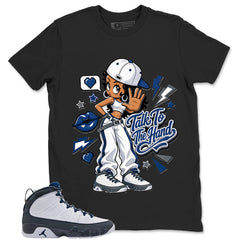 Graphic Tee to Match Flint Grey 9s - Talk To The Hand Shirt