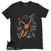 Graphic Tee Trap Star Shirt - to Matching Air Jordan 6 Cap and Gown | Zadago