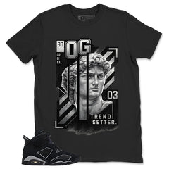Graphic Tee Trend Setter Shirt - to Matching Air Jordan 6 Cap and Gown | Zadago
