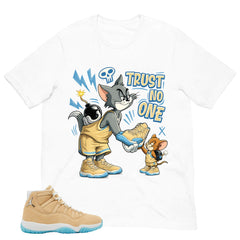 Graphic Tee Trust No One Shirt - to Matching Air Jordan 11 H-Town | Zadago