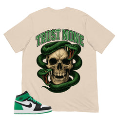 Graphic Tee Trust None Shirt - to Matching Air Jordan 1 Lucky Green | Zadago