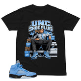 Graphic Tee Unc Fresh Sneaker Shirt - to Matching Air Jordan 5 UNC | Zadago