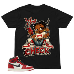 Graphic Tee Vibe Check Shirt - to Matching Air Jordan 1 Chicago Lost & Found | Zadago