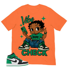Graphic Tee Vibe Check Shirt - to Matching Air Jordan 1 Lucky Green | Zadago