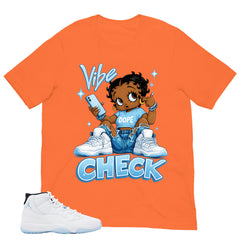 Graphic Tee Vibe Check Shirt - to Matching Air Jordan 11 Legend Blue | Zadago