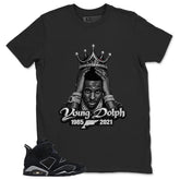 Graphic Tee Young Dolph Shirt - to Matching Air Jordan 6 Cap and Gown | Zadago