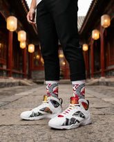 Greater China Sneaker Match Socks ā Air Jordan 7 Retro Greater China Inspired Mid-Calf Crew Socks