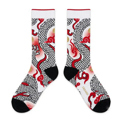 Greater China Sneaker Match Socks – Air Jordan 7 Retro Greater China Inspired Mid-Calf Crew Socks