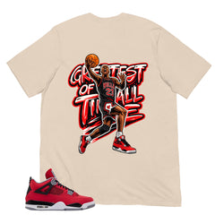 Greatest Of All Time Shirt - Match Air Jordan 4 Toro Bravo