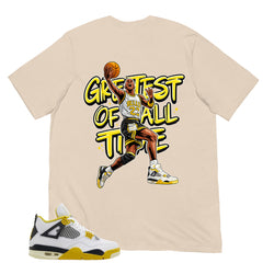 Greatest Of All Time Shirt - Match Air Jordan 4 Vivid Sulfur