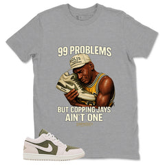 Green Medium Olive 1s Zadago Shirt 99 Problems Graphic