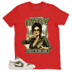 Green Medium Olive 1s Zadago Shirt Don't Call Me Baby Graphic