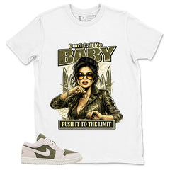 Green Medium Olive 1s Zadago Shirt Don't Call Me Baby Graphic