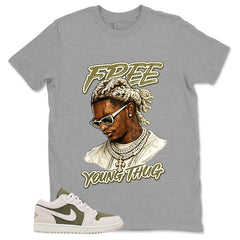Green Medium Olive 1s Zadago Shirt Free Young Thug Graphic
