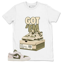 Green Medium Olive 1s Zadago Shirt Got Em Sneaker Graphic