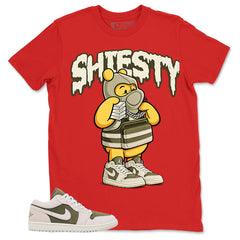 Green Medium Olive 1s Zadago Shirt Shiesty Pooh Graphic