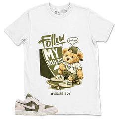 Green Medium Olive 1s Zadago Shirt Skate Boy Graphic