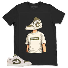 Green Medium Olive 1s Zadago Shirt Sneakerhead Graphic