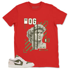Green Medium Olive 1s Zadago Shirt Trend Setter Graphic