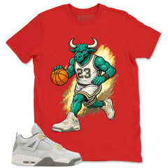 Grey Photon Dust 4s Zadago Shirt Raging Bull Graphic
