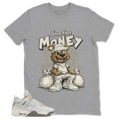 Grey Photon Dust 4s Zadago Shirt Save That Money Graphic