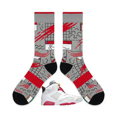 Hare Socks – Air Jordan 6 Retro Inspired Mid-Calf Unisex Crew Socks