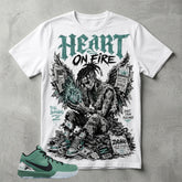 Heart On Fire Graphic Tee - Shirt To Match Kobe 4 Protro Girl Dad