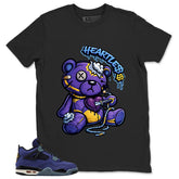 Heartless Shirt - Match Air Jordan 4 Retro Lakers
