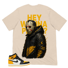 Hey Wanna Play Shirt - Match Air Jordan 1 Yellow Toe