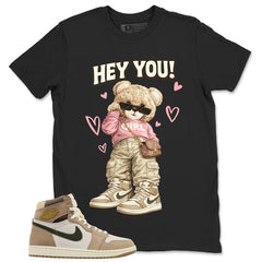 Hey You Shirt - Match Cream Wmns Air Jordan 1 Khaki