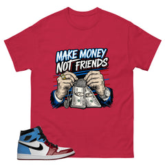 White Fearless 1s Zadago Shirt Make Money Not Friend Graphic