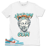 Hold My Coin Shirt - Match White Dunk Low Miami Dolphins