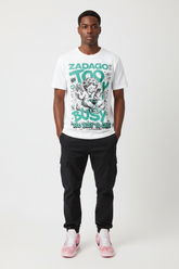 Mockup - Too Busy To Care Tee with Nike Zoom Kobe 4 Protro Girl Dad