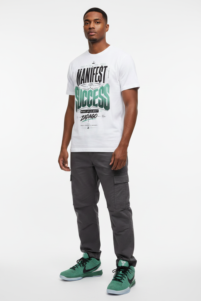 Manifest Success Graphic Tee - Kobe 4 Protro Girl Dad mockup
