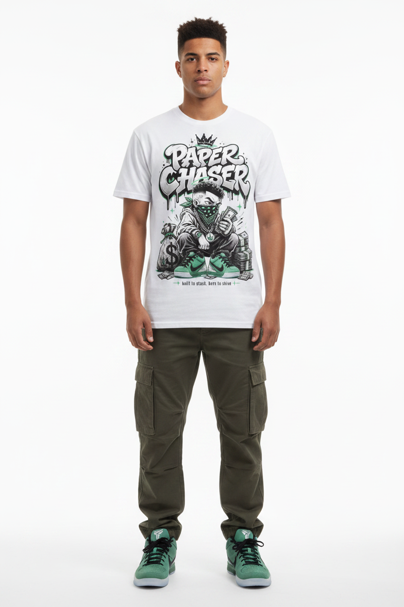 Paper Chaser Graphic Tee - Kobe 4 Protro Girl Dad mockup