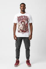 Dead But Dreaming Graphic Tee mockup - male model streetwear editorial